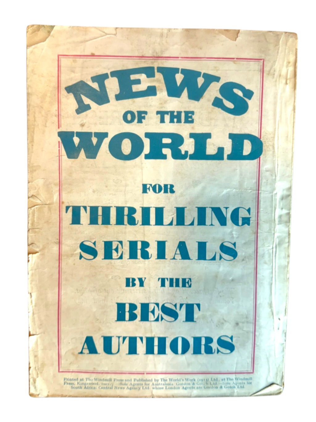 Tales of Wonder #4 - Fall 1938