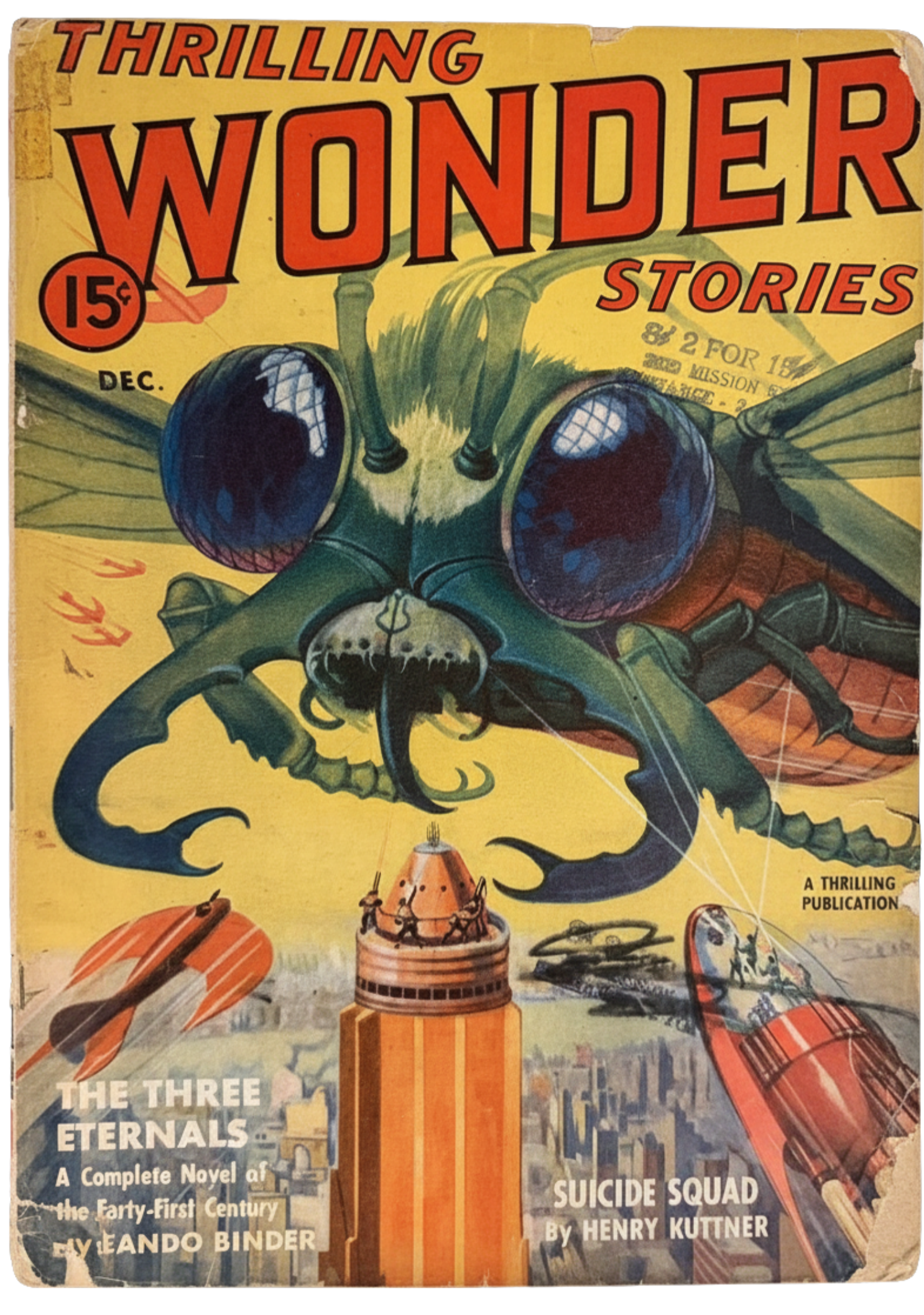 Thrilling Wonder Stories #3 - Vintage Pulp (December 1938)