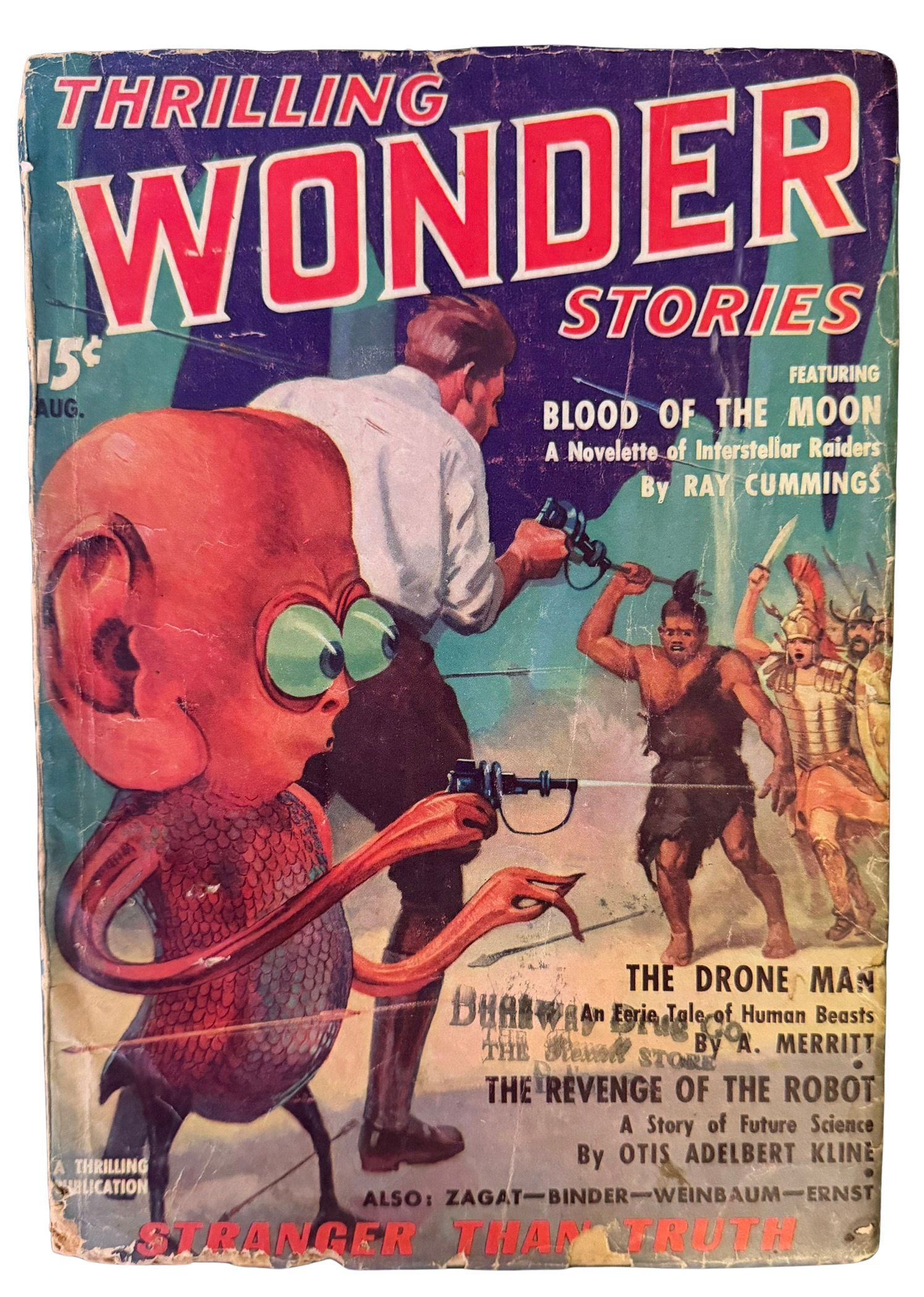 Thrilling Wonder Stories #1 - Vintage Pulp (August 1936)