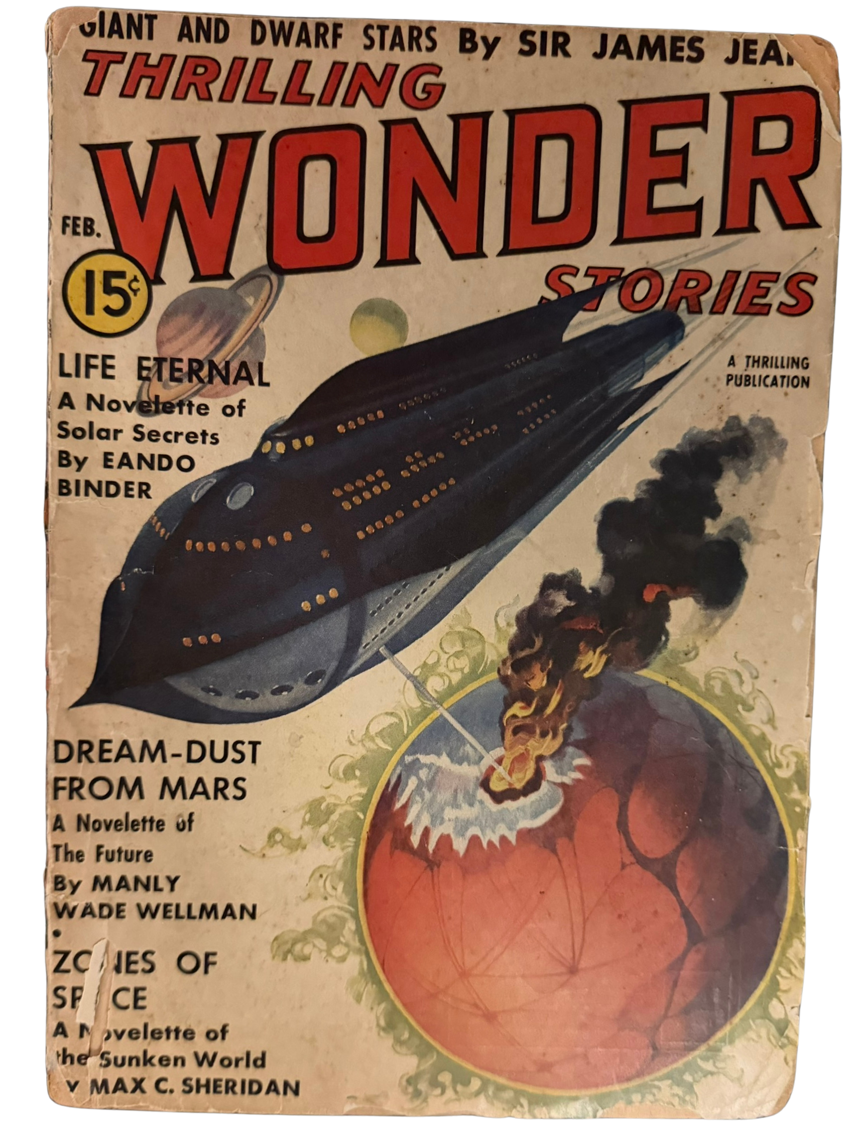 Thrilling Wonder Stories #1 - Vintage Pulp (February 1938)