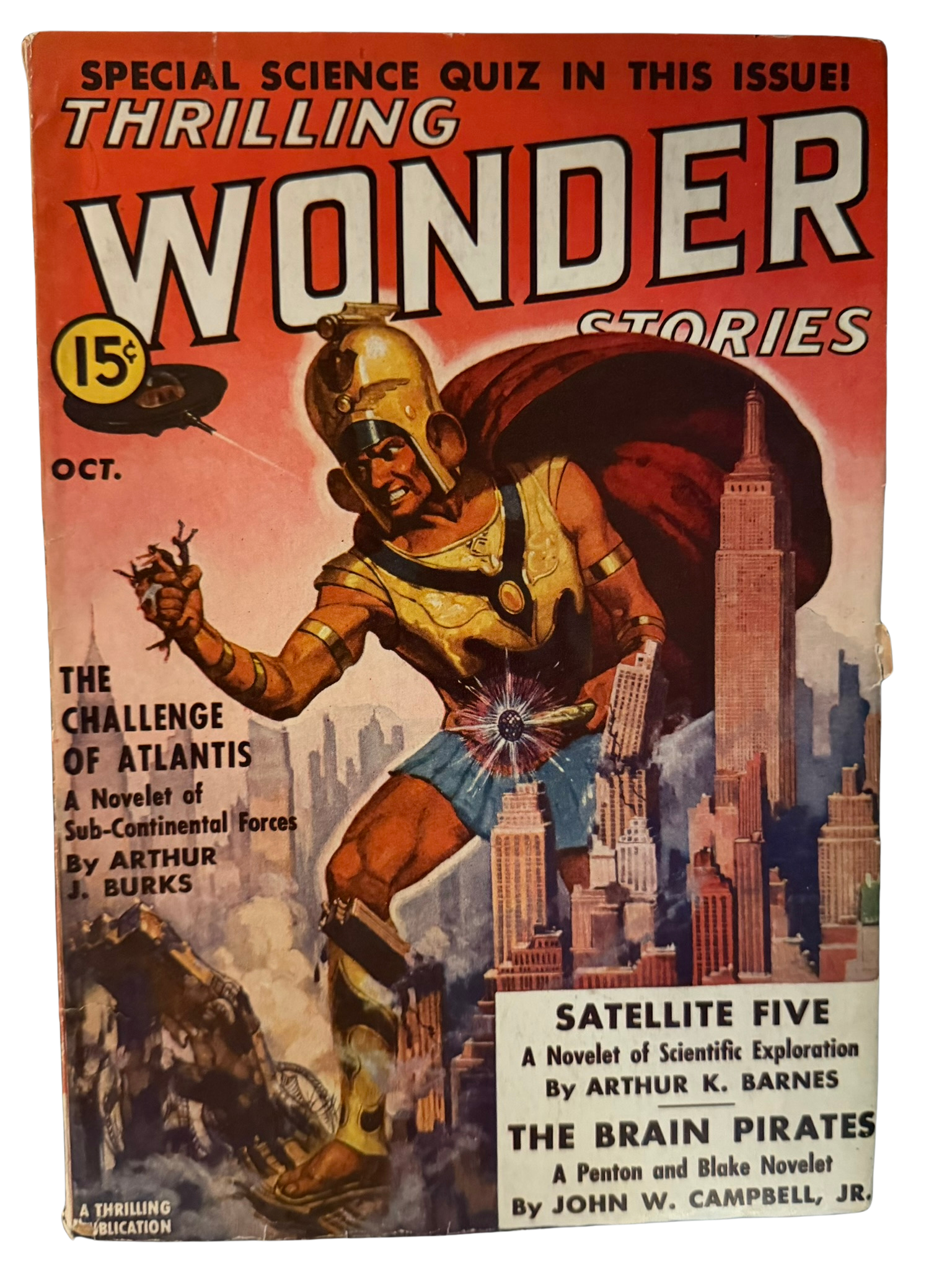 Thrilling Wonder Stories #2 - Vintage Pulp (October 1938)