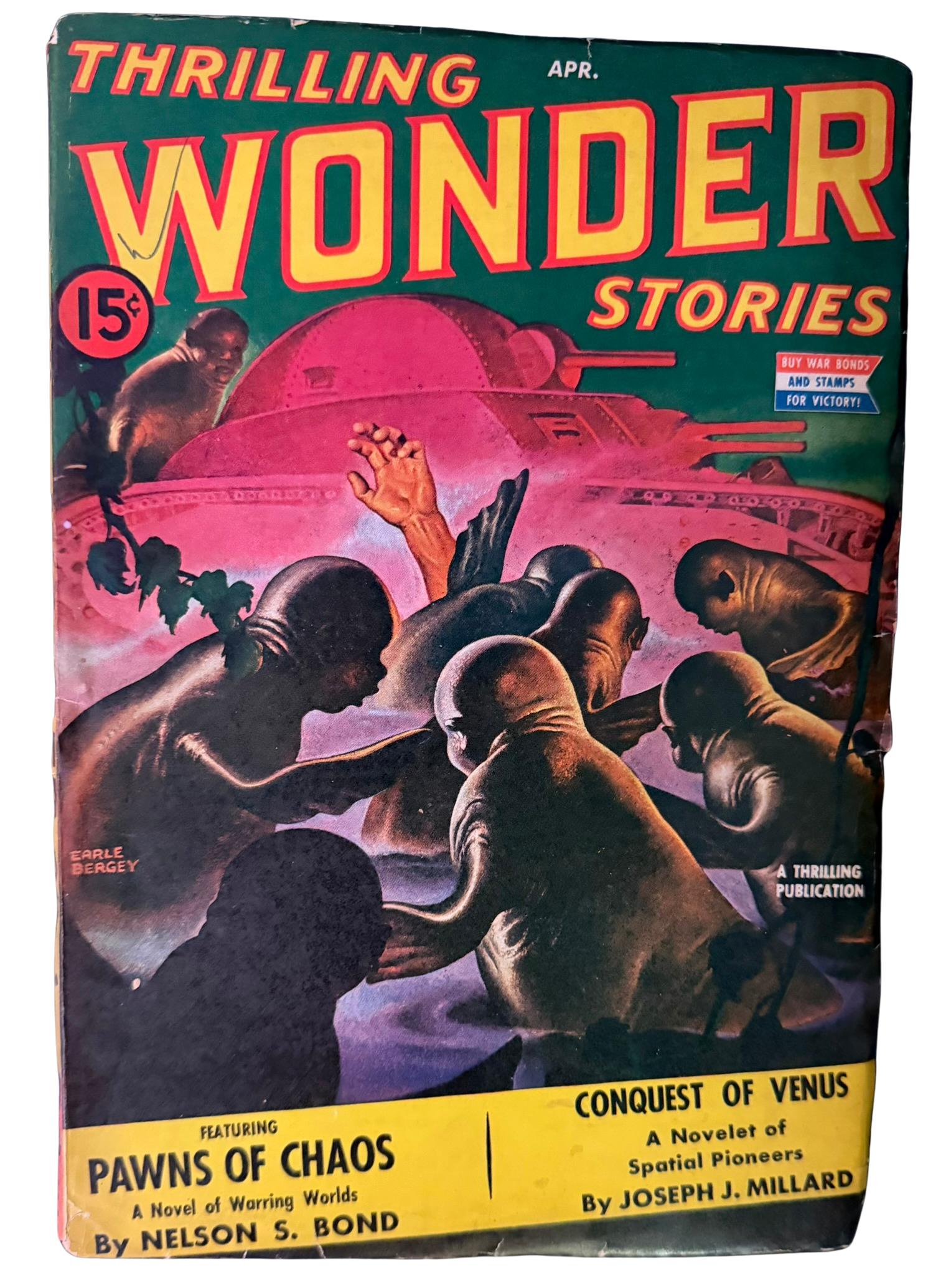 Thrilling Wonder Stories #1 - Vintage Pulp (April 1943)