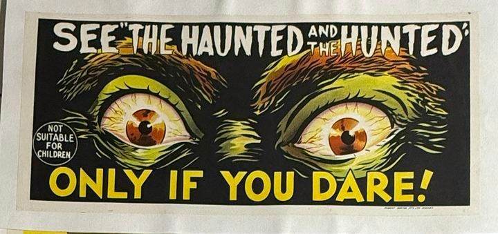 Dementia 13 (1963) Australian Horizontal Daybill Linen Backed Poster – Directed by Francis Ford Coppola, Starring William Campbell and Luana Anders
