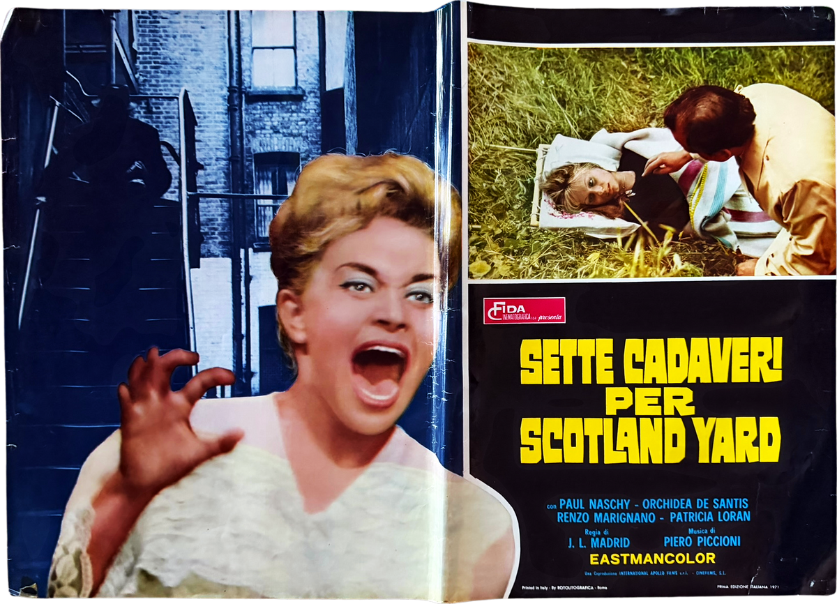 Sette Cadaveri per Scotland Yard – Italian Lobby Card #2
