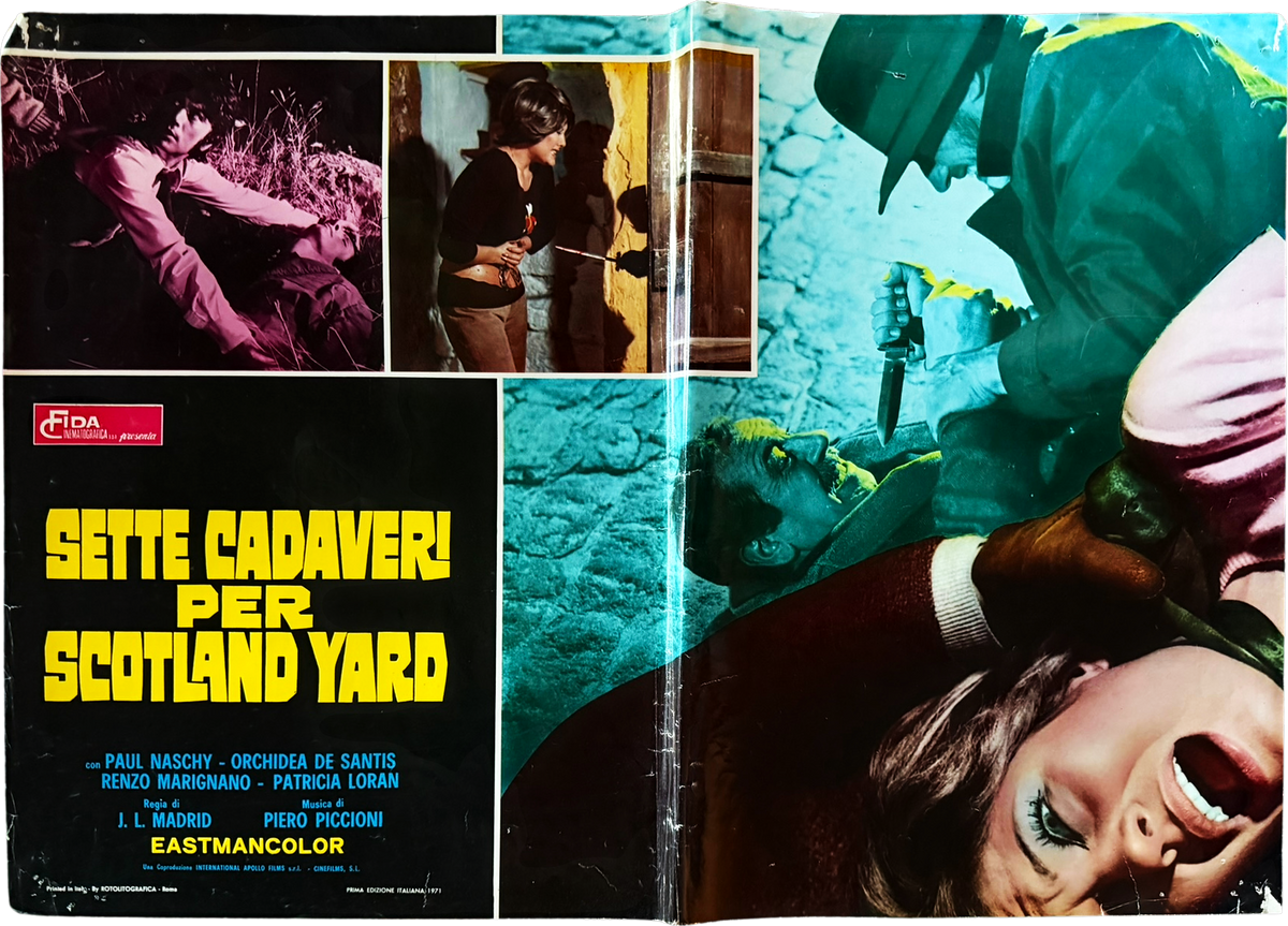 Sette Cadaveri per Scotland Yard – Italian Lobby Card #3