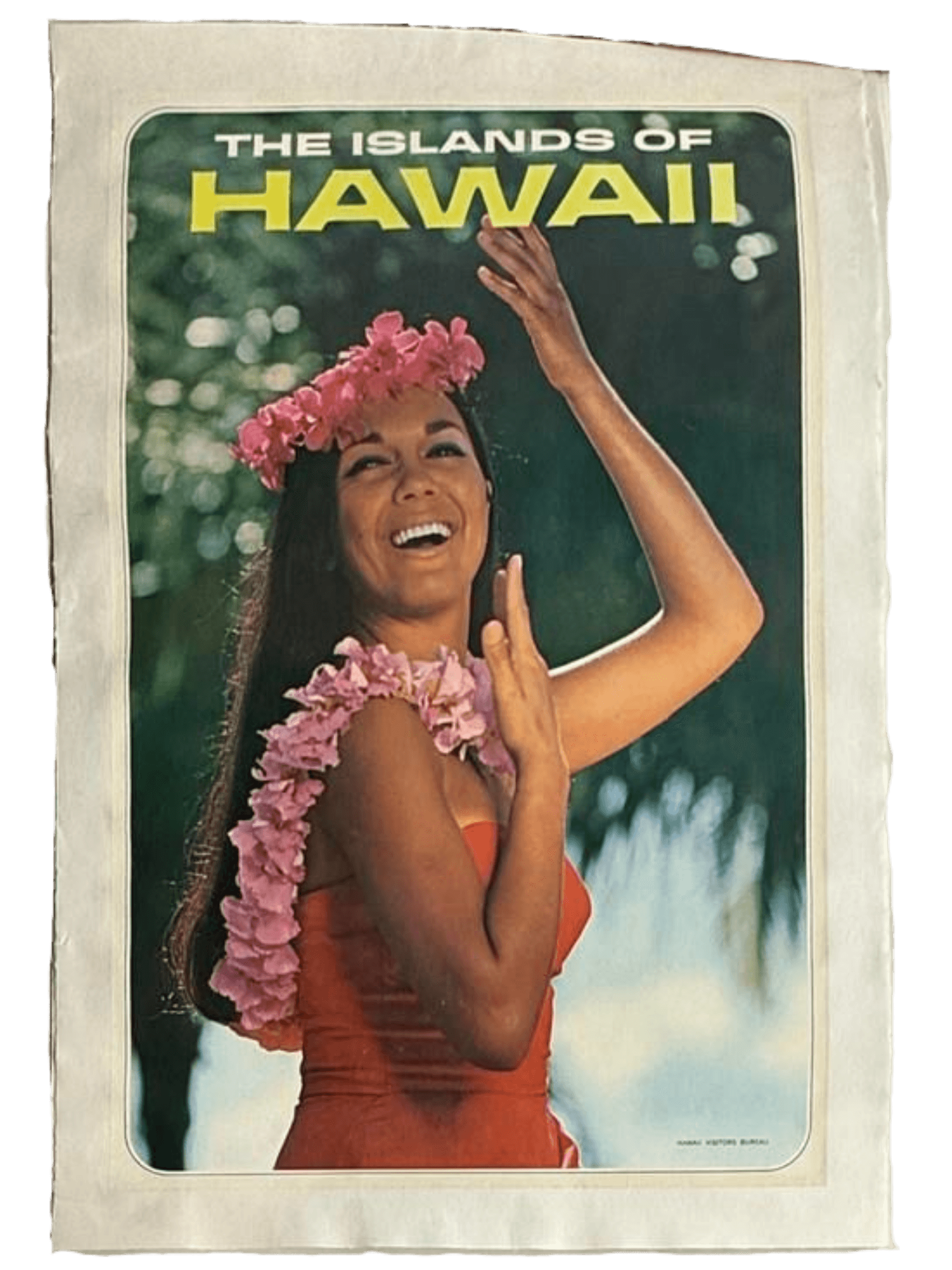 The Islands of Hawaii (1970s) Linen Backed Poster – Hawaii Visitors Bureau Travel Promotion
